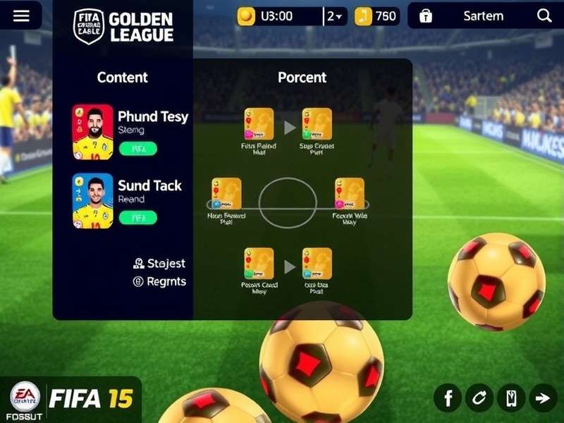 FIFA Mobile Golden Foot team management interface